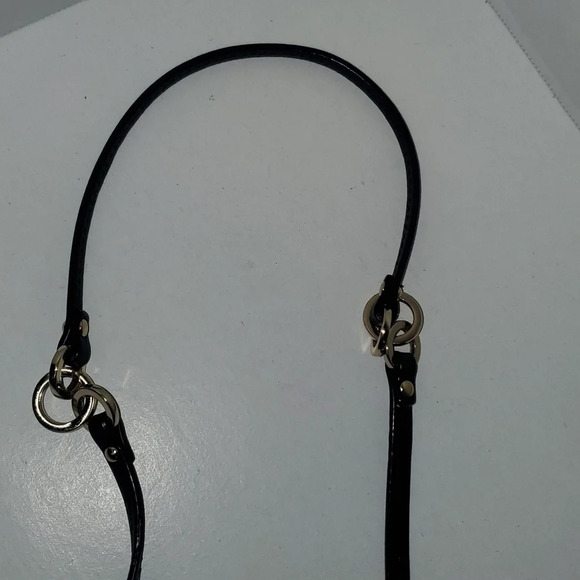 COACH Madison Signature Print Slim File Bag Crossbody Shoulder Bag Black\Tan - Picture 2 of 16